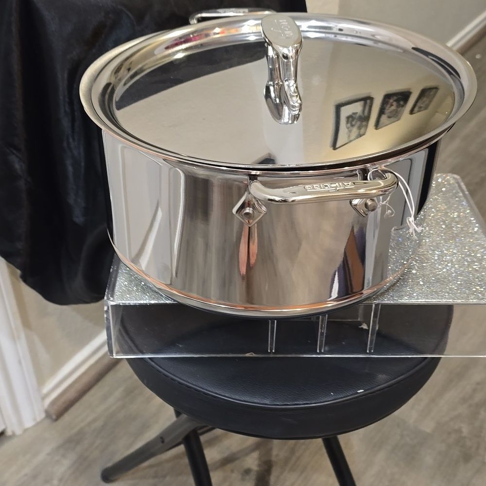 All-Clad Copper Core 8QT Covered Stock Pot - Picture 13 of 16